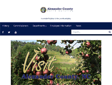 Tablet Screenshot of alexandercountync.gov